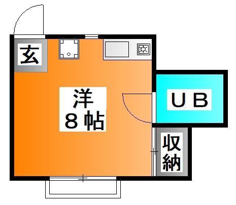 アーバン関沢(ワンルーム/3階)の間取り写真