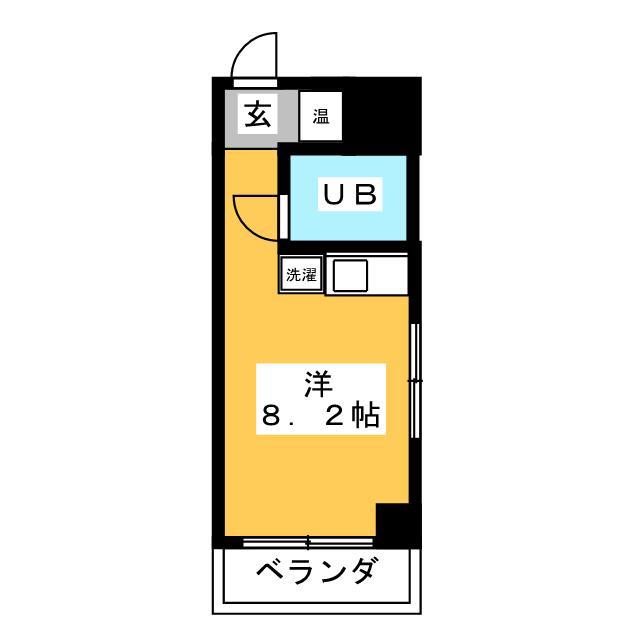 IWPビル(ワンルーム/6階)の間取り写真