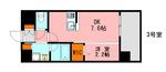LANDIC 03152(1DK/8階)の間取り写真