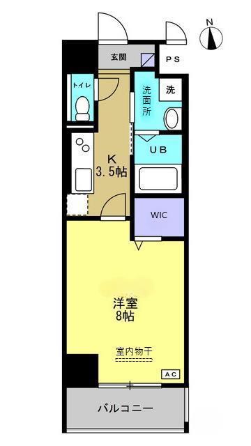 トレステーラ寿町(1K/2階)の間取り写真