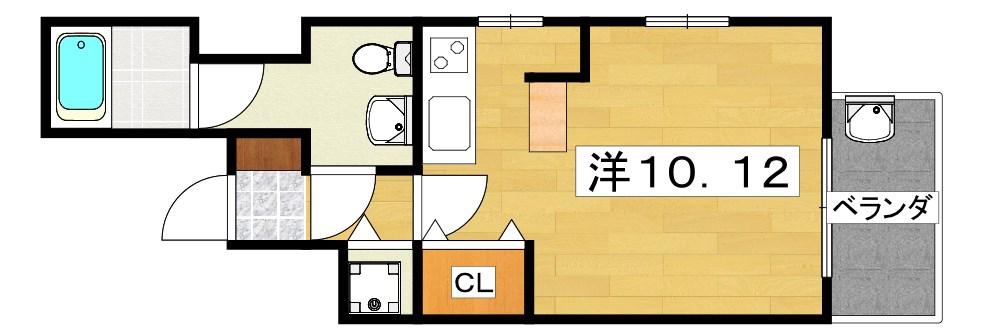 STORK RESIDENCE枚方新町(1K/3階)の間取り写真