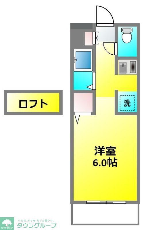ハイツけやき5番館(ワンルーム/3階)の間取り写真