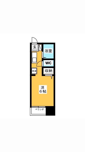 ヴィラ目白(ワンルーム/2階)の間取り写真