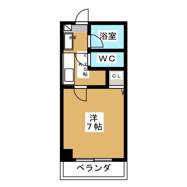 ローズガーデンK132番館(1K/3階)の間取り写真