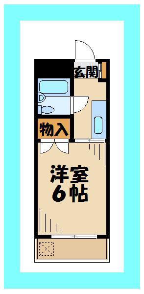ロイヤル稲城(1K/3階)の間取り写真