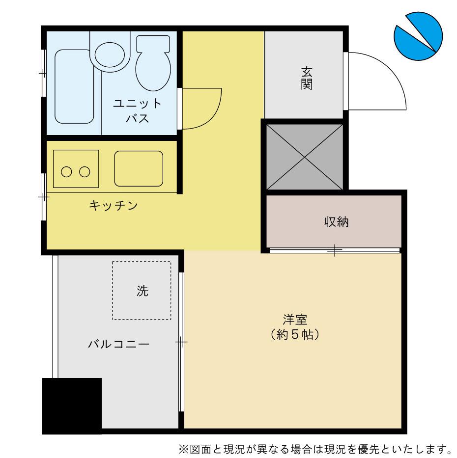 K.Mハウス(ワンルーム/2階)の間取り写真