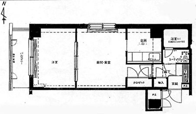 ネオアージュ裏参道(1LDK/3階)の間取り写真