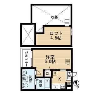 BEAVERCREEK(1SK/2階)の間取り写真