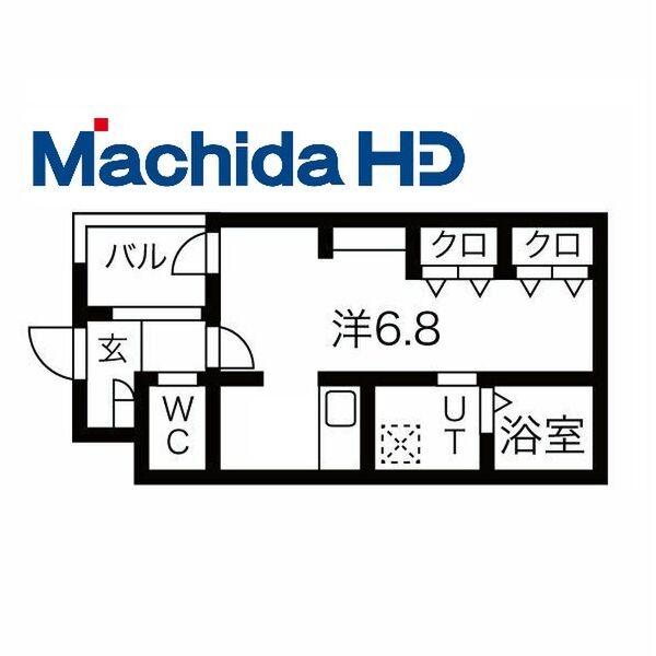 寺地町東ジーイーサンク(ワンルーム/2階)の間取り写真