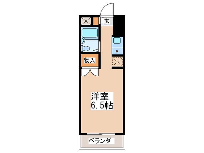 アリビオ南橋本(ワンルーム/4階)の間取り写真