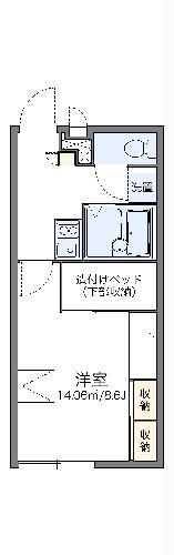 レオパレスA&KII(1K/1階)の間取り写真