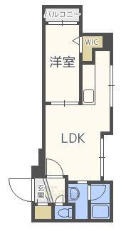 J-ECOA南郷17丁目(1LDK/3階)の間取り写真