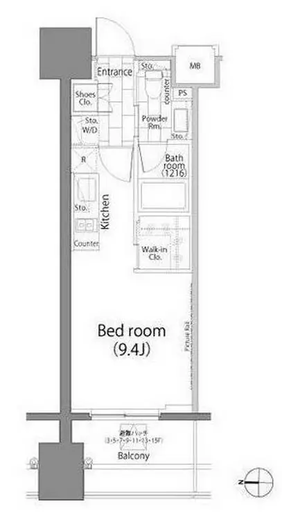 パークハビオ平河町 10階階 間取り
