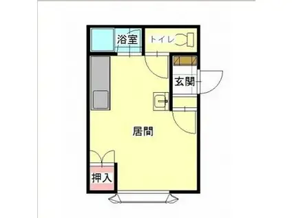 メゾンMII(ワンルーム/2階)の間取り写真