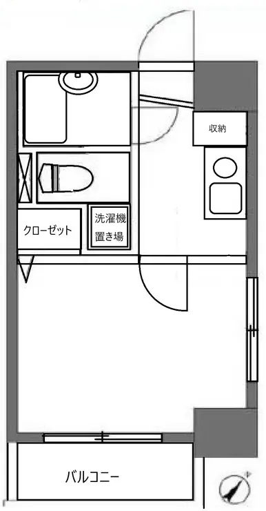 スカイコート東日本橋 9階階 間取り