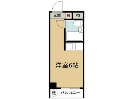 新大塚タウンプラザ(ワンルーム/5階)の間取り写真