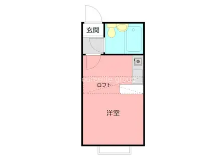 ベルピア平塚第11(ワンルーム/2階)の間取り写真