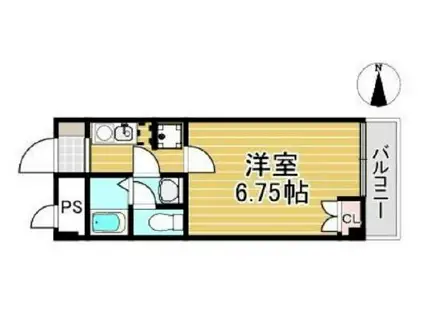 HIRO武庫之荘(1K/3階)の間取り写真