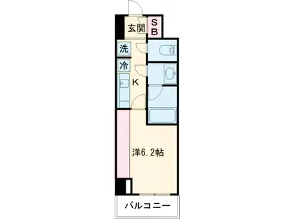 レジデンス雪谷大塚(ワンルーム/4階)の間取り写真