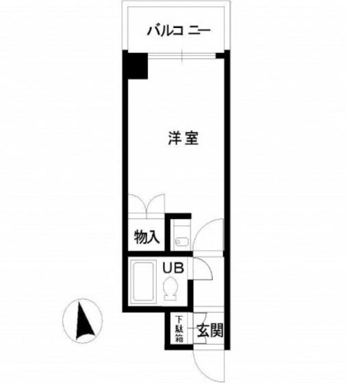 ワイアンドワイ宝町ビル(ワンルーム/3階)の間取り写真