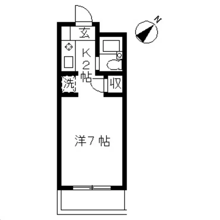 愛和ハイツA号 3階階 間取り