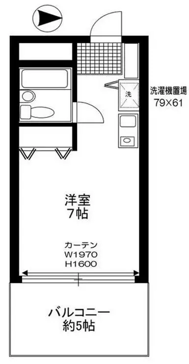 ラ・ルース国立 2階階 間取り