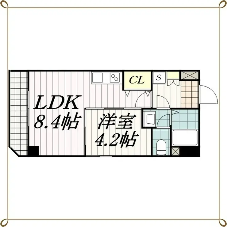 エクセレントコート千葉新宿 5階階 間取り