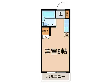 ウィーンハイツ(ワンルーム/1階)の間取り写真