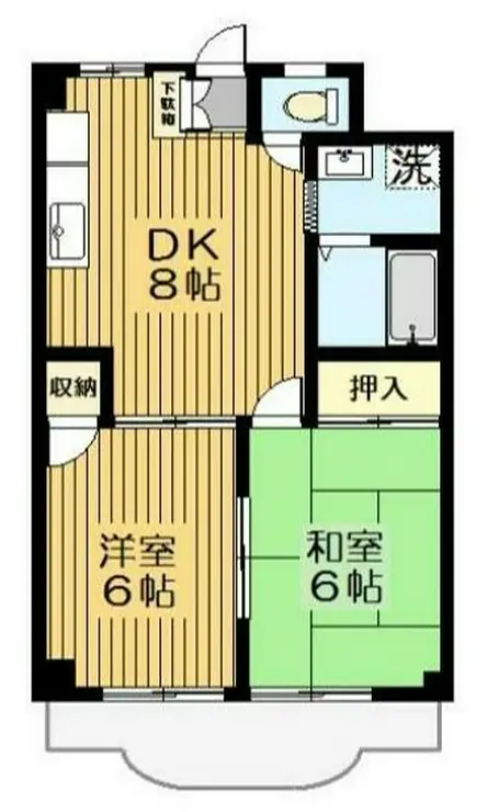 プロムナード白山 2階階 間取り