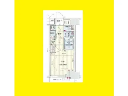 プレサンス 梅田北 ディア(ワンルーム/4階)の間取り写真