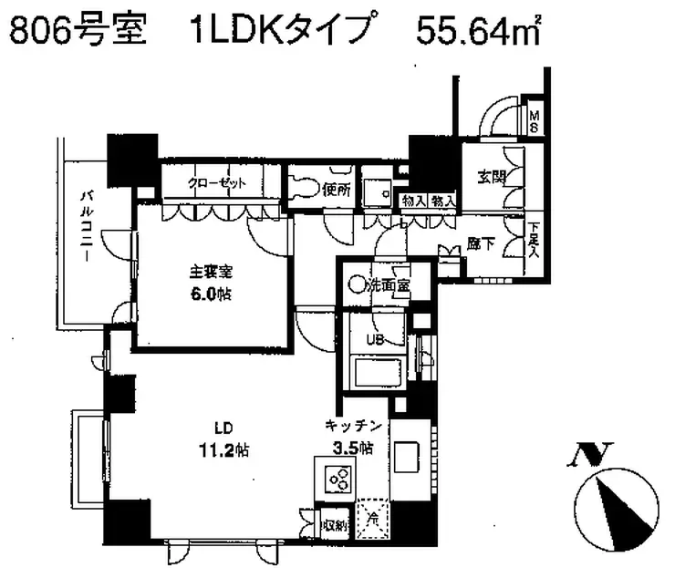 エスティメゾン五反田 8階階 間取り