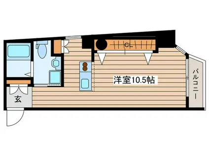 フラワーシティINブラボン(ワンルーム/5階)の間取り写真