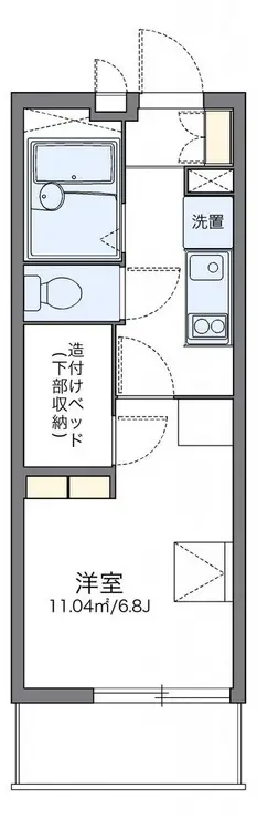 レオパレスANGEL柏 3階階 間取り