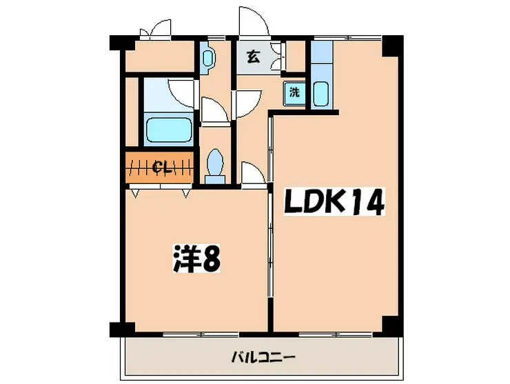 ルミエール北里 4階階 間取り