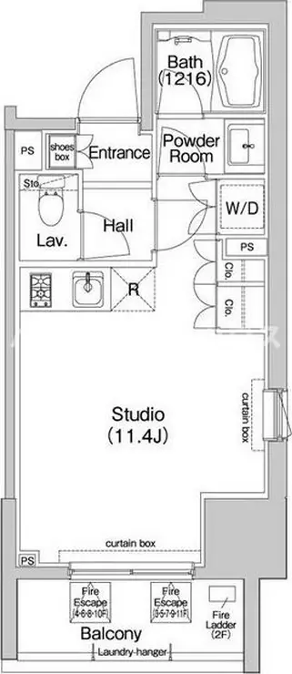 コンフォリア東池袋EAST 6階階 間取り