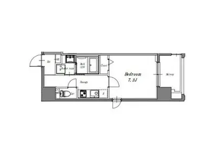 LIBERTA CARINO(1K/11階)の間取り写真