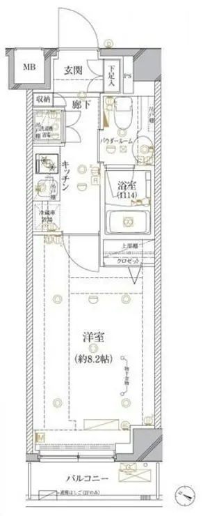 クレイシア板橋志村 2階階 間取り