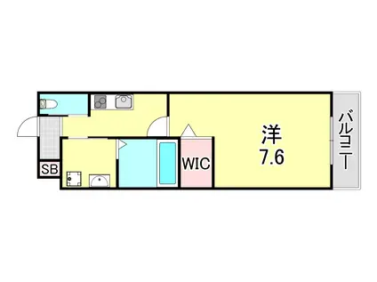 OCTA青木(1K/3階)の間取り写真