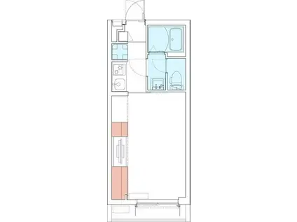 リブリ・クワイア東坂下(1K/2階)の間取り写真
