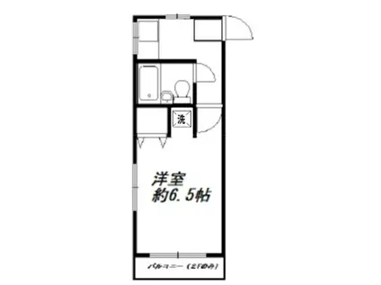 AQUA COURT(1K/2階)の間取り写真