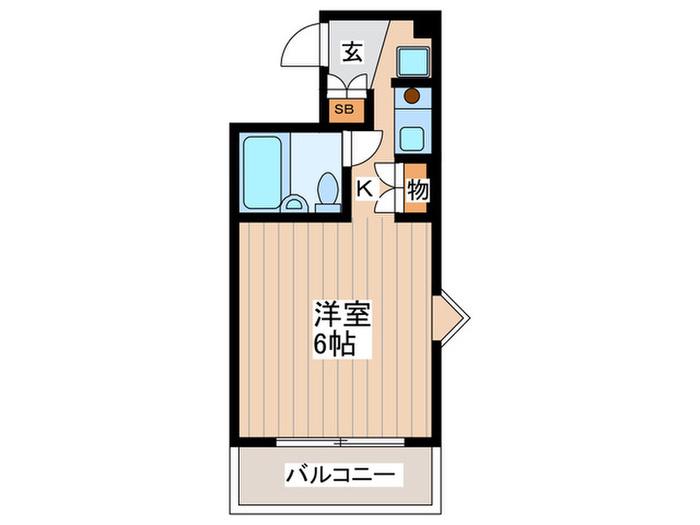 アステム国分寺(ワンルーム/4階)の間取り写真