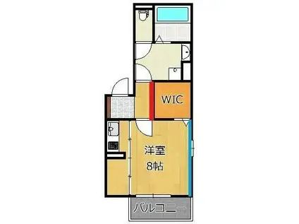 コードペルソン(1K/1階)の間取り写真