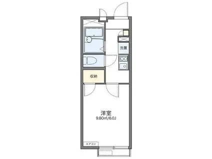 レオパレスシェーネ(1K/1階)の間取り写真