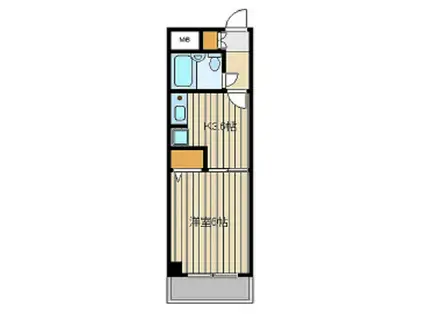 ライオンズマンション板橋中丸町(1K/4階)の間取り写真