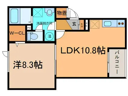 アロンジェ(1LDK/3階)の間取り写真