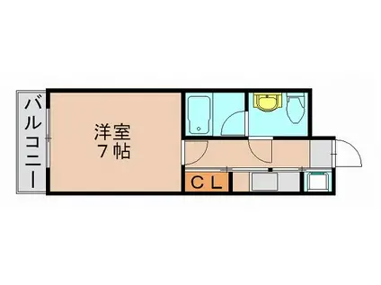 アルティ博多駅南(1K/3階)の間取り写真