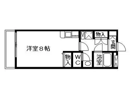 エトワール東青田(ワンルーム/3階)の間取り写真