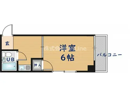 サングランデ永和(1K/3階)の間取り写真