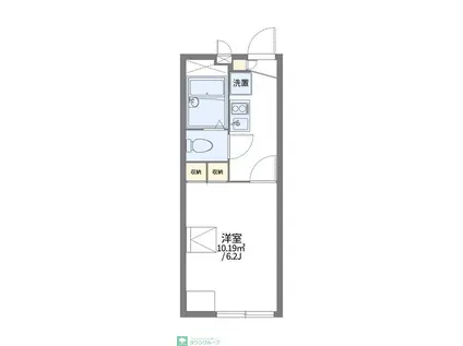 レオパレスエルデン(1K/2階)の間取り写真