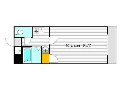 ルナ国体町(1K/1階)の間取り写真